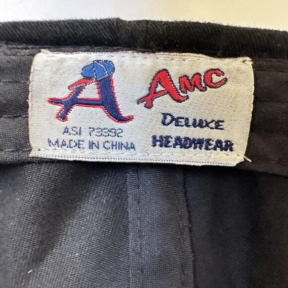 Zero 1 Digital Dad Cap AMC Deluxe Headwear Adjustable Strap Back Black Hat - Picture 9 of 9